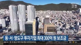 동·서·영도구 투자기업 최대 300억 원 보조금 - kakaoTV 동·서·영도구 투자기업 최대 300억 원 보조금