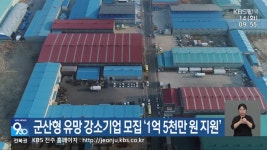 군산형 유망 강소기업 모집 ‘1억 5천만 원 지원’ - kakaoTV 군산형 유망 강소기업 모집 ‘1억 5천만 원 지원’
