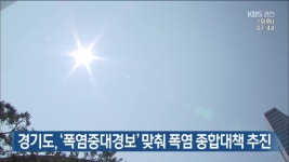 경기도, ‘폭염중대경보’ 맞춰 폭염 종합대책 추진 - kakaoTV 경기도, ‘폭염중대경보’ 맞춰 폭염 종합대책 추진
