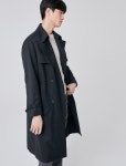 울블렌드오버핏더블트렌치코트