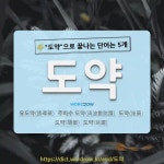 국어사전에서 🌾도약으로 끝나는 단어는 5개