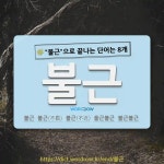 국어사전에서 🌾불근으로 끝나는 단어는 8개
