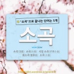 국어사전에서 🌾소곡으로 끝나는 단어는 5개