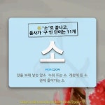 국어사전에서 🌾소로 끝나고, 품사가 구인 단어는 11개