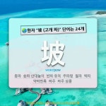 국어사전에서 🌏한자 坡 (고개 파) 단어는 24개
