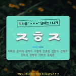 국어사전에서 🌷자음 ㅈㅎㅈ 단어는 112개