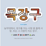 🌟목장구: 농악대에서, 장구를 치는 사람 중 둘째 사람. 또는 그 사람이 치는 장구. - 표준국어대사전