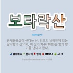 🌟보타락산: 관세음보살이 산다는 산. 인도의 남해안에 있는 팔각형의 산으로, 이 산의 화수(華樹)는 빛과 ... - 표준국어대사전