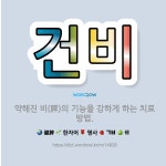 🌟건비: 약해진 비(脾)의 기능을 강하게 하는 치료 방법. - 표준국어대사전