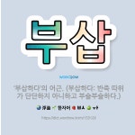 🌟부삽: ‘부삽하다’의 어근. (부삽하다: 반죽 따위가 단단하지 아니하고 부슬부슬하다.) - 표준국어대사전