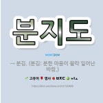 🌟분지도: → 분김. (분김: 분한 마음이 왈칵 일어난 바람.) - 표준국어대사전