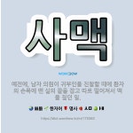 🌟사맥: 예전에, 남자 의원이 귀부인을 진찰할 때에 환자의 손목에 맨 실의 끝을 잡고 따로 떨어져서 맥을 ... - 표준국어대사전