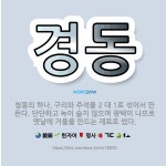 🌟경동: 청동의 하나. 구리와 주석을 2 대 1로 섞어서 만든다. 단단하고 녹이 슬지 않으며 광택이 나므로... - 표준국어대사전