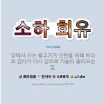🌟소하 회유: 강에서 사는 물고기가 산란을 위해 바다로 갔다가 다시 강으로 거슬러 올라오는 일. - 표준국어대사전
