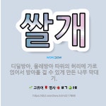 🌟쌀개: 디딜방아, 물레방아 따위의 허리에 가로 얹어서 방아를 걸 수 있게 만든 나무 막대기. - 표준국어대사전