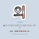 🌟외: ‘모계 혈족 관계인’의 뜻을 더하는 접두사., ‘밖’이나 ‘바깥’의 뜻을 더하는 접두사. (밖: 어... - 표준국어대사전