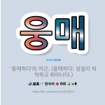 🌟웅매: ‘웅매하다’의 어근. (웅매하다: 성질이 씩씩하고 뛰어나다.) - 표준국어대사전