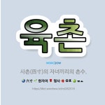 🌟육촌: 사촌(四寸)의 자녀끼리의 촌수. - 표준국어대사전
