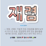 🌟재렴: → 재염. (재염: 거칠게 만든 천일염을 물에 녹여서 다시 곤 소금. 천일염에 섞여 있는 불순물을... - 표준국어대사전