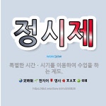 🌟정시제: 특별한 시간ㆍ시기를 이용하여 수업을 하는 제도. - 표준국어대사전