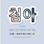 🌟첨아: 지붕이 도리 밖으로 내민 부분. - 표준국어대사전