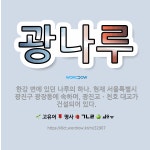 🌟광나루: 한강 변에 있던 나루의 하나. 현재 서울특별시 광진구 광장동에 속하며, 광진교ㆍ천호 대교가 건설... - 표준국어대사전