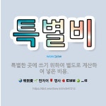 🌟특별비: 특별한 곳에 쓰기 위하여 별도로 계산하여 넣은 비용. - 표준국어대사전