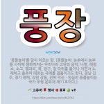 🌟풍장: ‘풍물놀이’를 달리 이르는 말. (풍물놀이: 농촌에서 농부들 사이에 행하여지는 우리나라 고유의 음... - 표준국어대사전