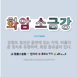 🌟화암 소금강: 강원도 정선군 동면에 있는 지역. 아름다운 경치로 유명하며, 화암 종유굴이 있다. - 표준국어대사전