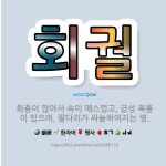 🌟회궐: 회충이 많아서 속이 메스껍고, 급성 복통이 있으며, 팔다리가 싸늘하여지는 병. - 표준국어대사전