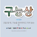 🌟구눙상: 굿을 할 때, 구눙을 맞이하려고 차려 놓는 상. - 표준국어대사전