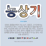 🌟농상기: 강원도 풍물놀이에서 쓰는 농기. 걸립굿, 고사굿에서는 ‘서낭대’라고 한다. (서낭대: 하회 별신... - 표준국어대사전
