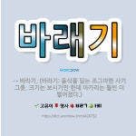 🌟바래기: → 바라기. (바라기: 음식을 담는 조그마한 사기그릇. 크기는 보시기만 한데 아가리는 훨씬 더 ... - 표준국어대사전