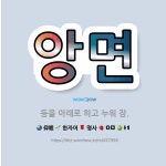 🌟앙면: 등을 아래로 하고 누워 잠. - 표준국어대사전