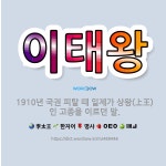 🌟이태왕: 1910년 국권 피탈 때 일제가 상왕(上王)인 고종을 이르던 말. - 표준국어대사전