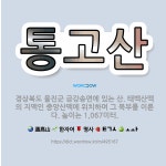 🌟통고산: 경상북도 울진군 금강송면에 있는 산. 태백산맥의 지맥인 중앙산맥에 위치하며 그 북부를 이룬다. ... - 표준국어대사전