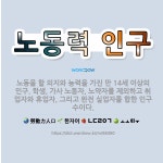 🌟노동력 인구: 노동을 할 의지와 능력을 가진 만 14세 이상의 인구. 학생, 가사 노동자, 노약자를 제외... - 표준국어대사전