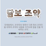 🌟담보 조약: 국제법에서, 조약국의 한쪽이 다른 쪽의 조약국을 위하여 조약의 내용을 지키도록 힘쓸 것을 약... - 표준국어대사전