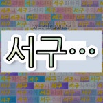 국어사전에서 💕서구로 시작하는 단어는 16개