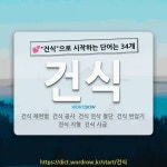국어사전에서 💕"건식"으로 시작하는 단어는 34개