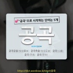 국어사전에서 💕공곡으로 시작하는 단어는 5개
