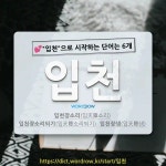 국어사전에서 💕입천으로 시작하는 단어는 6개
