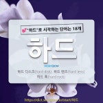 국어사전에서 💕하드로 시작하는 단어는 18개