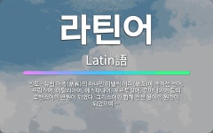 🌟라틴어: 인도ㆍ유럽 어족(語族)의 하나인 이탤릭 어파(語派)에 속하는 언어. 프랑스어, 이탈리아어, 에스... - 표준국어대사전