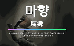 🌟마향: 수도(修道)에 장애가 많은 곳이라는 뜻으로, ‘속세’, ‘사바’를 이르는 말. (속세: 불가에서 ... - 표준국어대사전