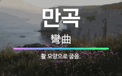 🌟만곡: 활 모양으로 굽음. - 표준국어대사전