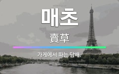 🌟매초: 가게에서 파는 담배. - 표준국어대사전