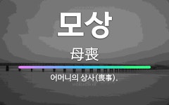 모상: 어머니의 상사(喪事). - 표준국어대사전