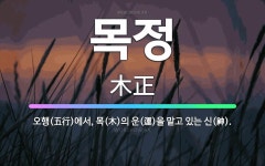 🌟목정: 오행(五行)에서, 목(木)의 운(運)을 맡고 있는 신(神). - 표준국어대사전