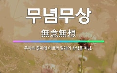 🌟무념무상: 무아의 경지에 이르러 일체의 상념을 떠남. - 표준국어대사전